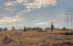 Minding The Flock by Peder Mork Monsted