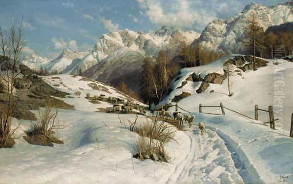 An Alpine Pass At Ardez - view 1
