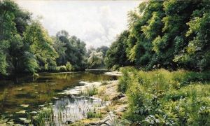 A Wooded Riverlandscape
Oil On Canvas A Wooded Riverlandscape
Oil On Canvas