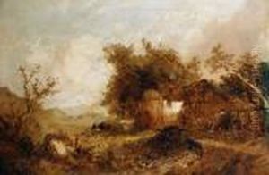 A Figure Beside A Well