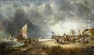 With Old Inscription On The Stretcher Dutch