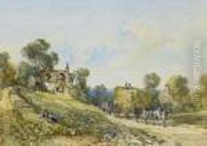 Carting The Hay by Alfred Montague