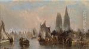 The Port At Rouen; And The Port At Antwerp