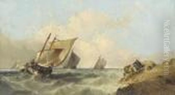 Hauling In The Lobster Pots - view 1