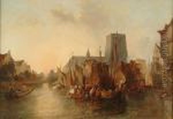 A Continental Canal Scene - view 1