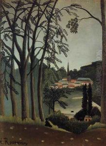 View Of Saint Cloud by Henri Julien Rousseau