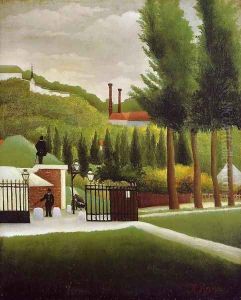 The Customs Post by Henri Julien Rousseau