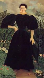 Portrait Of A Woman 1897 by Henri Julien Rousseau