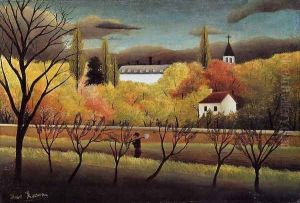 Landscape with Farmer by Henri Julien Rousseau