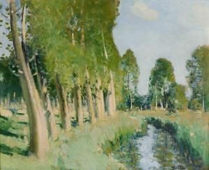 Les Bords Du Loing by Pierre Eugene Montezin
