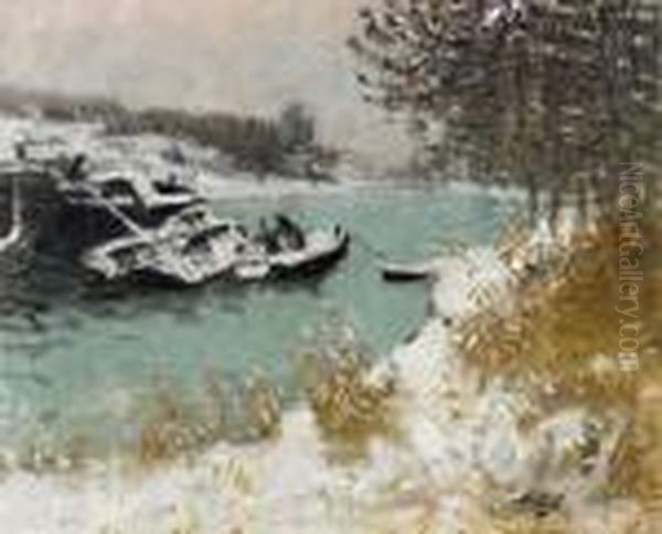 La Peniche Sous La Neige - view 1