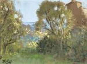 Paysage by Pierre Eugene Montezin