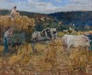 La Fenaison by Pierre Eugene Montezin