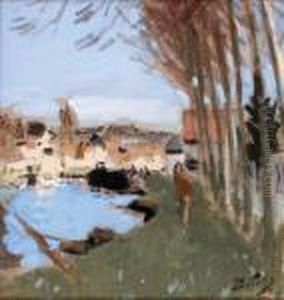 Paysage by Pierre Eugene Montezin