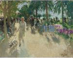 La Croisette, Cannes by Pierre Eugene Montezin