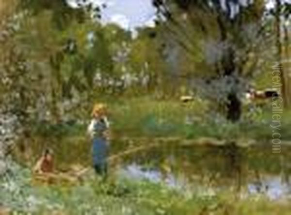 Fishermen By The River - view 1