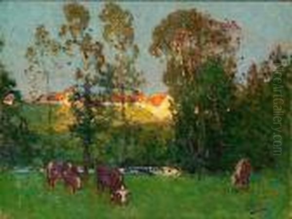 Les Vaches Au Pre - view 1