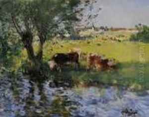 Paysage Anime Aux Grands Saules