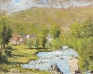 Village Sur La Riviere
Huile Sur Panneau, Signee En Bas A Gauche by Pierre Eugene Montezin