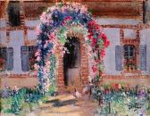 La Pergola Fleurie by Pierre Eugene Montezin