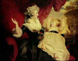 Georgiana, Duchess of Devonshire and her Daughter, Lady Georgiana Cavendish, 1784-86