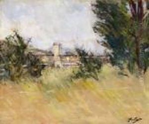 Le Pont Suspendu by Pierre Eugene Montezin