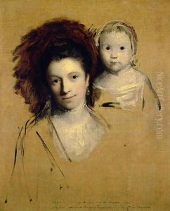 Georgiana, Countess Spencer and her Daughter Lady Georgiana, Afterwards Duchess of Devonshire, 1759