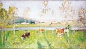 Paysage Aux Grands Arbres