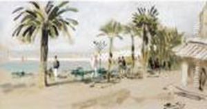 Cannes, La Croisette by Pierre Eugene Montezin