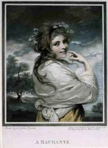 A Bachante, engraved and pub. by John Raphael Smith 1752-1812, 1784