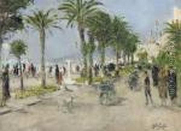Les Palmiers Sur La Promenade Des Anglais A Nice - view 1