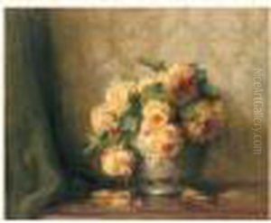 Bouquet De Roses by Pierre Eugene Montezin