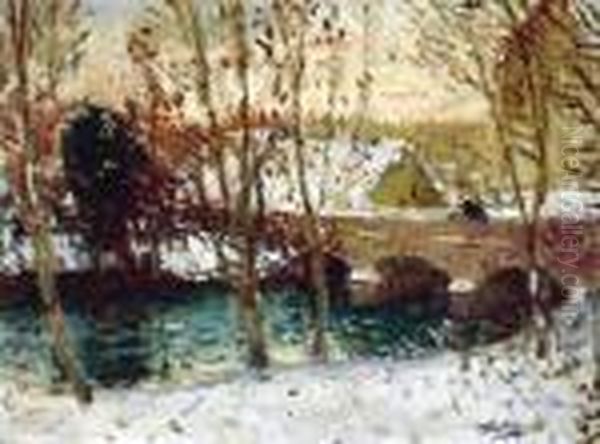 Bords De Riviere Sous La Neige - view 1