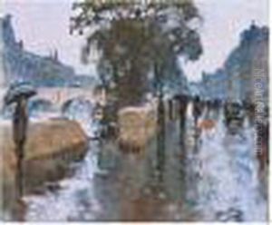 Le Quai D'orsay, Circa 1938 by Pierre Eugene Montezin