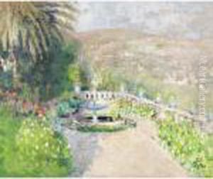 Terrasse A Cannes by Pierre Eugene Montezin