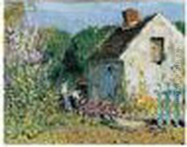 Eugene , -, La Maison Du Voisin,
 Signed; Signed, Titled, And Dated Veneux-les-sablons Juillet 1927 On 
The Reverse, Oil On Board, 24.3 By 30.5 Cm., 9 1/2 By 12 In - view 1