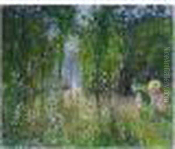 Paysage A Contre Jour, Matinee D'ete A Veneux - view 1
