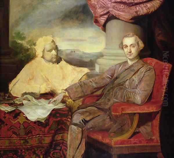 Portrait of Lord Rockingham 1730-82 and Edmund Burke 1729-97 c.1766 - view 1