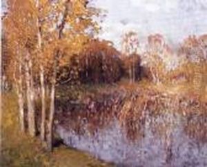 Paysage En Foret by Pierre Eugene Montezin