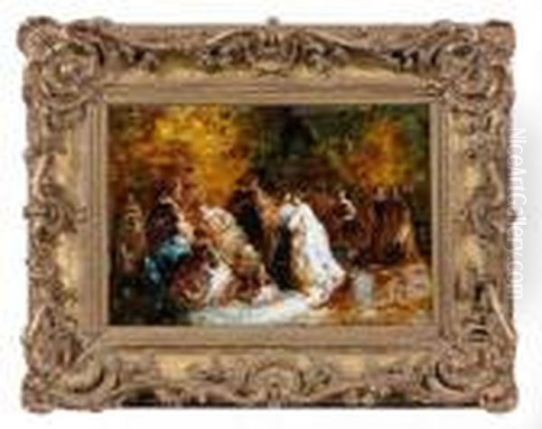 Assemblee Galante Dans Un Parc - view 1