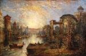 A Capriccio Canal Scene