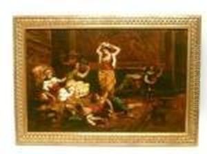 "le Harem" by Adolphe Joseph Thomas Monticelli