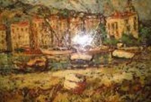 Le Port De Cassis by Adolphe Joseph Thomas Monticelli