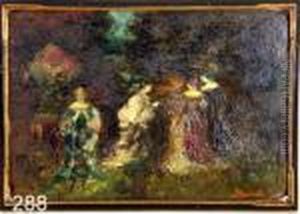 Four Elegant Women In Garden