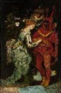 La Bonne Aventure by Adolphe Joseph Thomas Monticelli