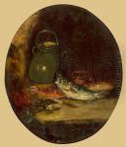 Stillleben Mit Fischen Und Miesmuscheln by Adolphe Joseph Thomas Monticelli