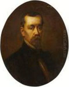 Portrait De Jean-baptiste Carpeaux by Adolphe Joseph Thomas Monticelli