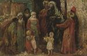Women Of Algeria by Adolphe Joseph Thomas Monticelli