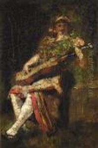Der Gitarrenspieler by Adolphe Joseph Thomas Monticelli