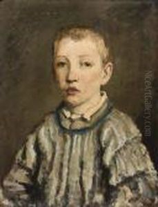 Portrait D'un Jeune Garcon by Adolphe Joseph Thomas Monticelli